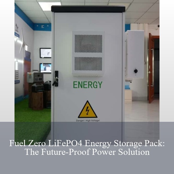 Fuel Zero LiFePO4 Energy Storage Pack: The Future-Proof Power Solution